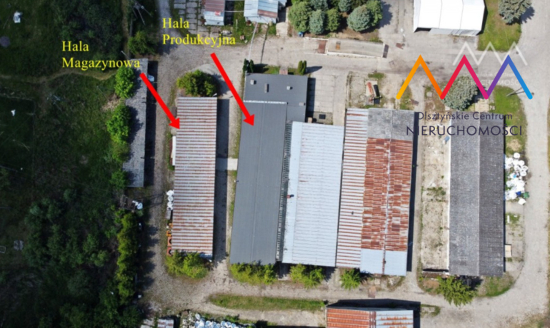 Hala produkcyjna, hala magazynowa, biura